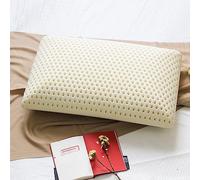 KLUFO Almohada de látex 100% Natural, Almohada de Espuma de látex Firme Que Ayuda a aliviar la presión, el Dolor de Cuello y Hombros, sin Productos químicos de Espuma viscoelástica,40×60cm