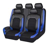 KLUFO Coche Cuero Fundas Asientos para Toyota Hilux (AN120/AN130) 8.Gen 2015-2019 2020 2021 2022 2023 2024, Protección del Asiento Cómodo Impermeable Transpirable Accesorios,Blue