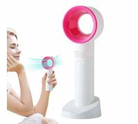 KLUFO Mini ventilador sin aspas - Ventilador portátil sin aspas para viajes, ventilador de mano sin aspas recargable, 3 velocidades