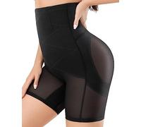 KLVEE Faja Moldeadora para Mujer, con Control de Abdomen, Cintura Alta, Moldeadora de Cuerpo, Levantamiento de glúteos, Faja Moldeadora para Muslos, Negro -, S