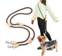 KLVGTIFS Correa Perro 2,1 m Ajustable Versátil Doble Correa para Perros | Manos Libres Duradero Correas de Adiestramiento para Perros, Nylon Antideslizante Correas para Perro Táctico