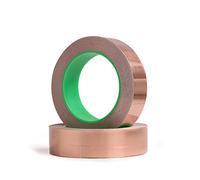 KLVN 2 unids de 20m 3mm-15mm Guía Doble PUERTE Cinta de Aluminio de Cobre Puro Adhesivo conductivo Adhesivo de protección de una Soldadura de protección de una Soldadura Pegamento (Color : 20M, Size