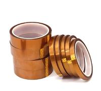 KLVN 30M 3D Printer Parts Brown High Temperature Resistant Tape Heat BGA Kapton Polyimide For Electric Task/Powder Coating 5mm~40mm (Color : 30M, Size : 6mm 5Pcs)
