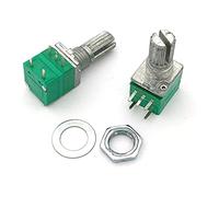 KLVN 5pcs 5-Pin RV097NS Potenciómetro de Amplificador de Audio único con Interruptor B1K/5K/10K/20K/50K/100K (Color : B50k Ohm)