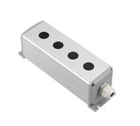 KLVN Caja de Interruptor de Control Industrial para el hogar, pulsador de Aluminio y Metal, 16mm, 19mm, 22mm, 1/2/3/4/5/6 Agujeros, 45x45mm, 45x65mm (Color : 4Hole, Size : 22mm 45x45mm)