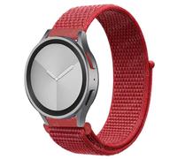 KLVN Correa de nailon para Samsung Galaxy Watch 6/5/pro/4/Classic/active 2 43-47-44mm 20mm/22mm pulsera deportiva para Huawei Gt 4/2/e/3(28 China Red,20mm)