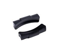 KLVN Enlace Endlink de extremo curvado de 20mm, 2 uds., solo para correa de reloj Rolex, correa de reloj Submariner, correa de Cuero de goma, conexión perfecta(Black)