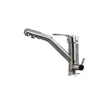 KLVN Grifo de cocina con filtro de 3 vías, color beige, grifo mezclador de agua potable fría y caliente con función de purificación (cromo)