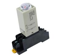 KLVN H3Y-2 AC 220V Relaje de Tiempo del Temporizador de retardo 0-10 Minutos con Base