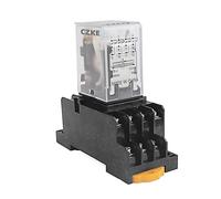 KLVN Hh54p my4nj relé de Plug-in PYF14A DC1 2V 24V AC 110V 220V 5A Contacto de Plata 14pins 4pdt zócalo rele 1pcs (Size : AC 220V)