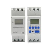 KLVN THC15A Nuevo Tipo DIN Rail 2 Cables semanal 7 días programable Interruptor de Tiempo Digital relé Temporizador Control AC 220V 230V 12V 24V 48V 16A (Color : 220V-1NO1NC)