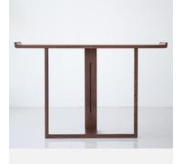 KLWQR Consola Recibidor Estrecha de Madera Maciza, Recibidores de Entrada de Estilo Chino, 80×30×80 cm, Estructura de Caja y Espiga para Detrás del Sofá o Pasillo(Brown)