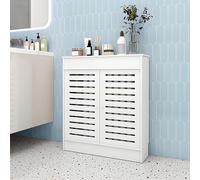 KLWQR Cubre Radiadores Blanco Cubreradiador Armario Cubre Calentador Panel de Acceso para Colector de Calefacción por Suelo Radiante Ideal para Dormitorio Sala de Estar y Baño(60x80x20cm/24x31x8in)