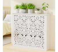 KLWQR Cubre Radiadores Blanco Domésticos Cubreradiador Estante para Calefacción por Suelo Radiante Colector de Calefacción Diseño Hueco Buena Disipación del Calor(70x60x15cm/28x24x6in)
