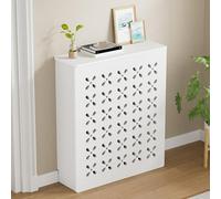 KLWQR Cubre Radiadores Cubreradiador Balda Radiador para el Hogar con Estante Superior, Hueco Disipación de Calor para Colector y Calefacción Estructura de Mortaja y Espiga(80x90x25 cm/31x35x10 in)
