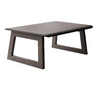 KLWQR Mesa de Centro Salon de Suelo Japonesa de Madera Maciza, Mesa Baja Plegable para Sentarse en el Suelo con Patas en Forma de U Que Se Estrechan hacia Adentro(Brown,70x40x30 cm/28x16x12 in)
