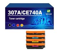 KLXFJ 307A CE740A Cartucho De Tóner Compatible para La Impresora De Color CP5220 CP5225 CP5225n CP5225dn, 7500 Páginas,4 Colors-1 Set