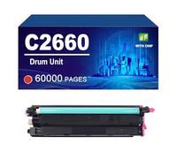 KLXFJ C2660 Unidad De Tambor Compatible con Impresoras A Color para DELL C2660dn Y C2665dnf. Rendimiento De hasta 60 000 Páginas.,Magenta-1 Pack