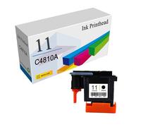 KLXFJ Cabezal De Impresión Remanufacturado C4810A C4812A C4813A C4811A Reemplazo para HP 11 Compatible con Impresoras para HP 500 510 800 1200 2600,Black-1 Pack