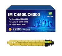 KLXFJ IM C4500 C6000 Tóner De Alto Rendimiento con Chip Compatible con Impresoras para Ricoh IM C4500 C6000 (33 000/22 500 Páginas),Yellow-1 Pack