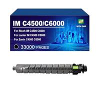 KLXFJ IM C4500 C6000 Tóner De Alto Rendimiento con Chip Compatible con Impresoras para Ricoh IM C4500 C6000 (33 000/22 500 Páginas),Black-1 Pack