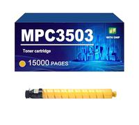 KLXFJ MP C3503 Cartucho De Tóner Compatible con Impresoras para Ricoh MP C3003 Y C3503, con Un Rendimiento De hasta 21000/15000 Páginas.,Yellow-1 Pack
