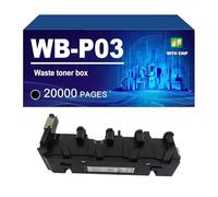 KLXFJ WB-P03 Caja De Tóner Residual Compatible con Impresoras para Konica Minolta C4700 C4750 C4790 C4795 C3750 C3100 C3110 Bizhub C25 C35 Y C35P con Capacidad para 20.000 Páginas,WB P03-1 Pack