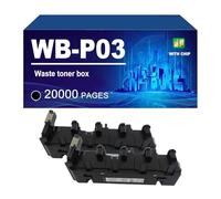 KLXFJ WB-P03 Caja De Tóner Residual Compatible con Impresoras para Konica Minolta C4700 C4750 C4790 C4795 C3750 C3100 C3110 Bizhub C25 C35 Y C35P con Capacidad para 20.000 Páginas,WB P03-2 Pack