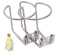 klxgMM Boat Cup Holder 2Pcs Stainless Steel Pontoon Cup Holders 3.15in Wall Holder with Open End Smooth Screw Mount for Marine RV Home Marine Holders for Boats