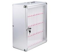 KLYDBMYT Casillero para Celular con 8/12/24/36/48/60 Ranuras, gabinete de acrílico Transparente con Cerradura y manija, para empleados, oficinas, escuelas y fábricas (48 Ranuras)