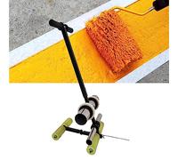 KLYDBMYT Dispensador aplicador de Cinta Manual, aplicador de Cinta para Piso para marcar líneas/Pintar con Pistola, con Kit de círculos de Dibujo (Radio<7 m)