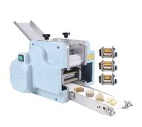 KLYDBMYT Máquina eléctrica para Hacer empanadillas, raviolis y wonton, máquina Comercial para Hacer empanadillas con Molde Redondo, máquina eléctrica para Hacer Pasta (3 moldes)