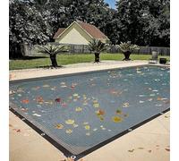 KLYDBMYT Red Protectora para Piscinas, Cubierta Protectora para Piscinas enterradas y elevadas, para Piscinas rectangulares, Fabricada en Polietileno (3 x 7 m (10 x 22,96 pies)).
