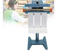 KLYDBMYT Selladora térmica de Pedal Comercial, selladora de Impulso de Doble Calentamiento, Ancho de Sellado de 8 mm, Tiempo de Sellado de 1 a 8 s, para Bolsas de PVC y Bolsas de Aluminio (450 mm)