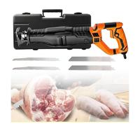 KLYDBMYT Sierra eléctrica Profesional para Huesos, 1050 W, Sierra Alternativa, Velocidad Variable de 0 a 2800 RPM, Hojas de 240 mm, Ideal para Cerdo, Ternera, Oveja, jamón y Pescado.