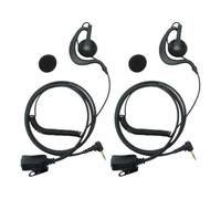 Klykon Auriculares acústicos con tubo PTT de 2 hilos ocultos para Motorola Talkabout TLKR Series (T92 H2O/T60/T80/T82/MD200TPR/MH230R) (2 unidades)