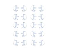 Klykon Auriculares de repuesto de radio de silicona suave para Walkie Talkie Air Acoustic Earbud (paquete de 10 pares)
