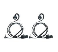 Klykon Auriculares walkie talkie de 1 pin de 2,5 mm con micrófono y botón PTT, compatible con Motorola Talkabout T600, T800, T200, T260, MH230R, MR350R, MT350R, correa en forma de C, 2 unidades