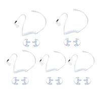 Klykon Tubo de bobina acústica de repuesto con auriculares para walkie talkie, compatible con radios bidireccionales Kenwood Baofeng Motorola Retevis Midland (paquete de 5)