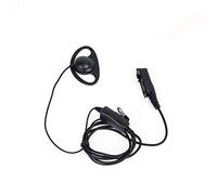 Klykon XPR3300e - Auricular en Forma de D, micrófono PTT para Motorola XPR3300e XPR3500 XPR3500e XPR3000 XPR3300 walkie Talkie Radio de 2 vías