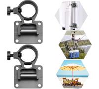 KLYNGTSK 2 PCS Soporte de Paraguas de Pesca Soporte para Sombrilla de Pesca Soporte de Paraguas Ajustable Soporte para Sombrilla Soporte de Balcón para Balcón al Aire Libre Caja de Pesca Sombrilla