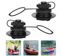 KLYNGTSK 2 PCS Válvula de Aire de Bote Barco Inflable de Piragua Kayak Canoa Colchón Inflable Colchoneta Hinchable con Tapa y Rosca Válvula de Aire de Boston para Bote Inflable, Balsa, Bote de Goma