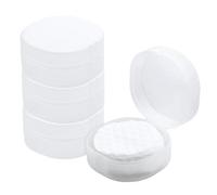 Klyuqoz Dispensador de almohadillas de algodón de plástico, soporte para bastoncillos de algodón, varios colores, portátil de viaje y sellado, adecuado para desmaquillante de algodón, bolas de