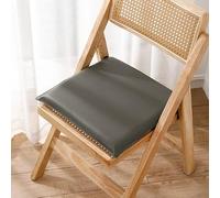 KLZUOPT Cojín de Espuma viscoelástica para Silla de Comedor, cojín de látex con Cremallera para jardín, Patio, Comedor, Oficina, Gris, 50 x 50 x 4 cm