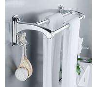 KLZUOPT Estantes de baño exquisitos Toallero de baño de Acero Inoxidable, Toallero de baño Toallero, Barra de Inodoro de Doble Barra (Color : 50CM)