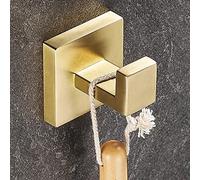 KLZUOPT - Exquisitos estantes de baño de acero inoxidable cepillado, accesorios de baño, gancho de montaje en pared para baños Ele
