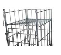 KM Bandeja intermedia - Estante adicional para roll container, optimiza el espacio, facilita la organización, fabricado en acero zincado, resistente y duradero, ideal para almacenes y supermercados