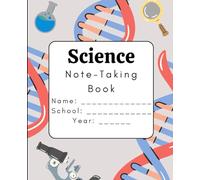 KM Composition Notebook: Colorful Gray/Blue Science -Themed Cover, 150 Sheets, College Ruled Paper,1 Book (7-½” x 9 -¾")