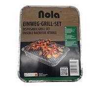 KM Firemaker Barbacoa desechable - Paquete de 1 - Con 450 g de carbón vegetal y papel de encendido - Listo para empezar de inmediato para picnic, camping y barbacoas - Barbacoa de picnic instantánea