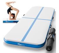 KM-Fit AirTrack colchoneta gimnasia inflable 300x100x10 cm Drop-Stitch con bomba